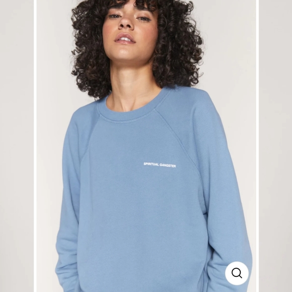Spiritual Gangster Blue Women's Sweater - Picture 2 of 14